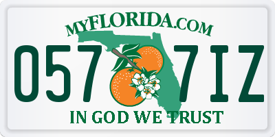 FL license plate 0577IZ