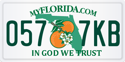 FL license plate 0577KB