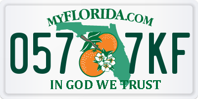 FL license plate 0577KF