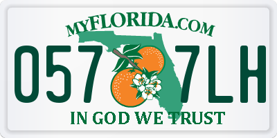 FL license plate 0577LH