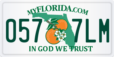 FL license plate 0577LM