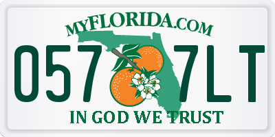 FL license plate 0577LT
