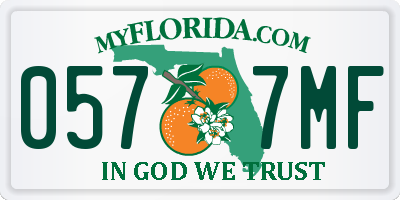 FL license plate 0577MF