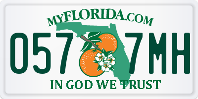 FL license plate 0577MH