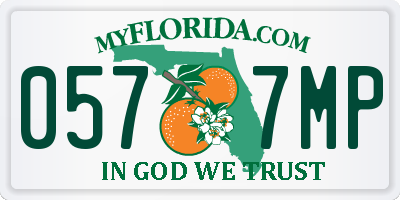 FL license plate 0577MP