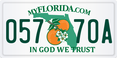 FL license plate 0577OA