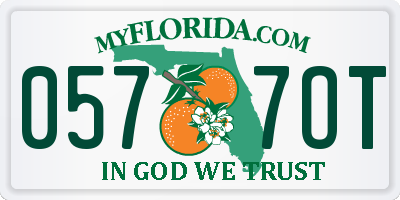 FL license plate 0577OT