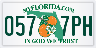 FL license plate 0577PH