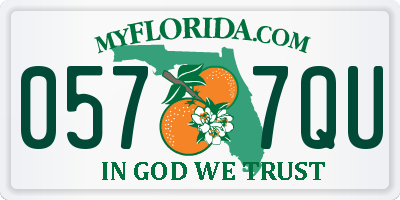 FL license plate 0577QU