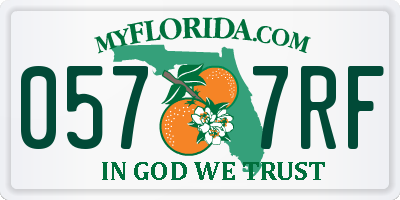FL license plate 0577RF