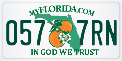 FL license plate 0577RN