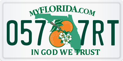 FL license plate 0577RT