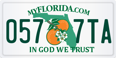 FL license plate 0577TA