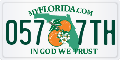 FL license plate 0577TH