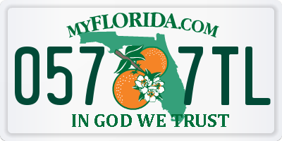 FL license plate 0577TL