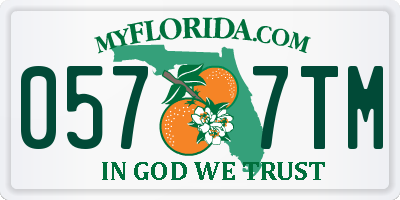 FL license plate 0577TM