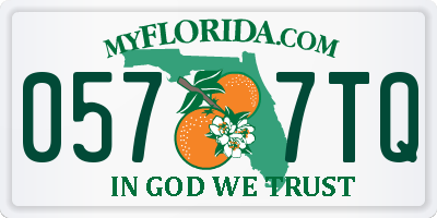 FL license plate 0577TQ