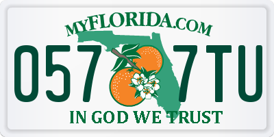 FL license plate 0577TU