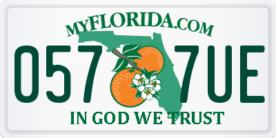 FL license plate 0577UE