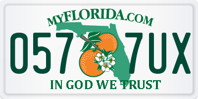 FL license plate 0577UX