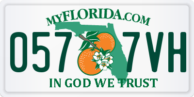 FL license plate 0577VH