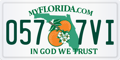 FL license plate 0577VI