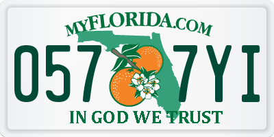FL license plate 0577YI