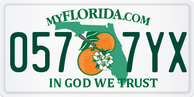 FL license plate 0577YX