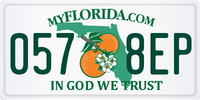 FL license plate 0578EP
