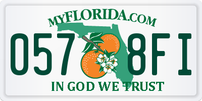 FL license plate 0578FI