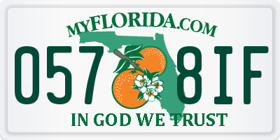 FL license plate 0578IF