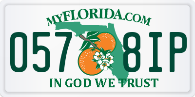 FL license plate 0578IP