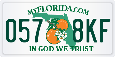 FL license plate 0578KF