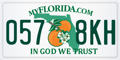 FL license plate 0578KH