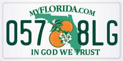 FL license plate 0578LG