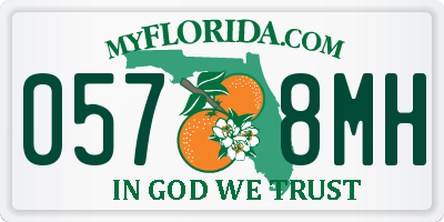 FL license plate 0578MH