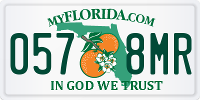 FL license plate 0578MR