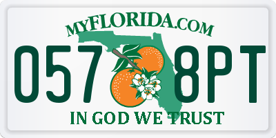 FL license plate 0578PT
