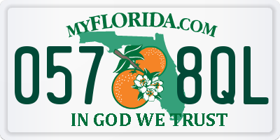 FL license plate 0578QL