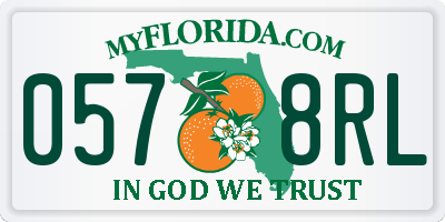 FL license plate 0578RL