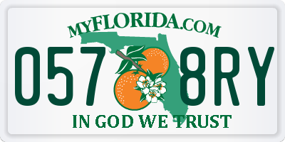 FL license plate 0578RY