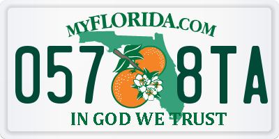 FL license plate 0578TA