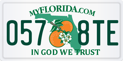 FL license plate 0578TE