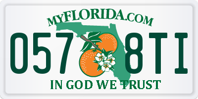 FL license plate 0578TI