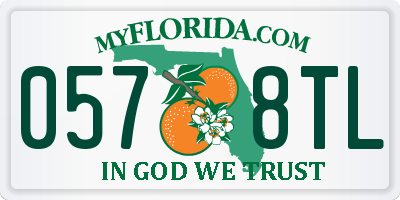 FL license plate 0578TL