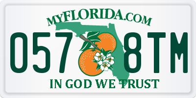 FL license plate 0578TM