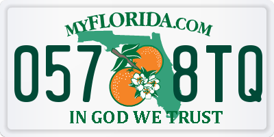 FL license plate 0578TQ