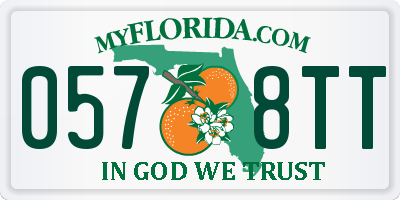 FL license plate 0578TT
