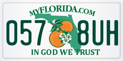 FL license plate 0578UH