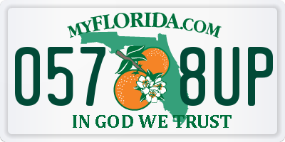 FL license plate 0578UP